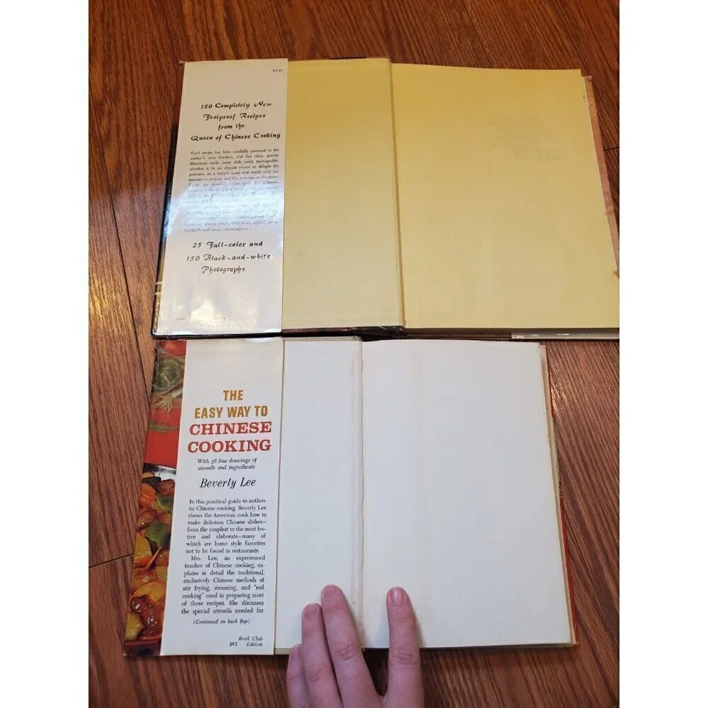 Lot of 2 Vintage Chinese‎ Cook Books Mrs.Ma's...& Lee Easy way to...Hardbacks